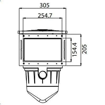 Waterco Paramount SP5000 Extended Throat Skimmer Box - Fibreglass / Square Rim Waterco Paramount SP5000 Extended Throat Skimmer Box - Fibreglass / Square Rim